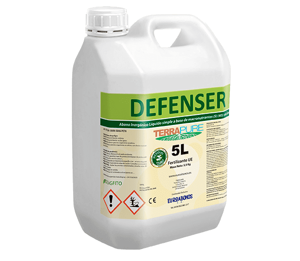 Abono Agrícola DEFENSER fertilizantes TERRAPURE 5LL