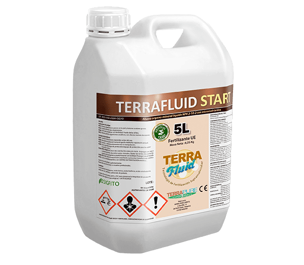 Fertilizantes Terrafluid Start Nutrientes Agrícolas Terrapure 5L