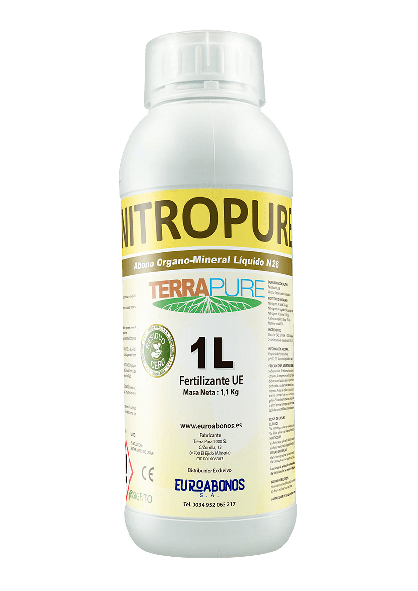 Nitropure nitrogeno abono agrícola Terrapure 1L