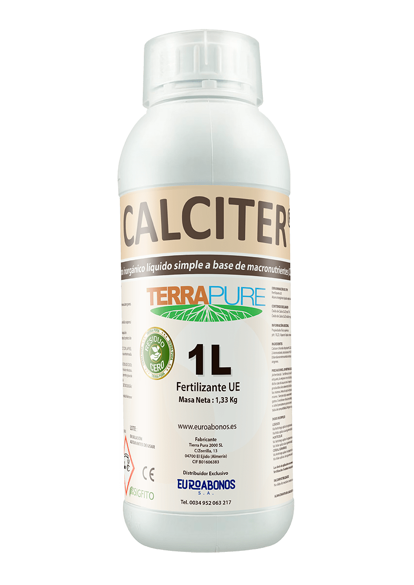 Abono calcio fertilizantes organico calciter terrapure 1L